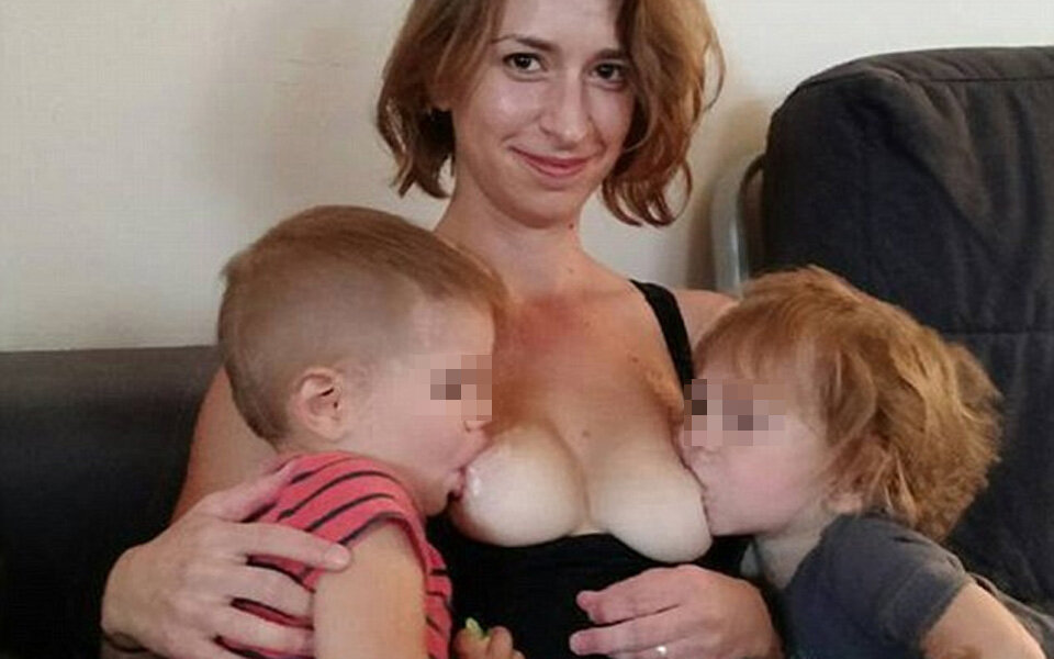 Babysitter gibt fremdem Kind die Brust