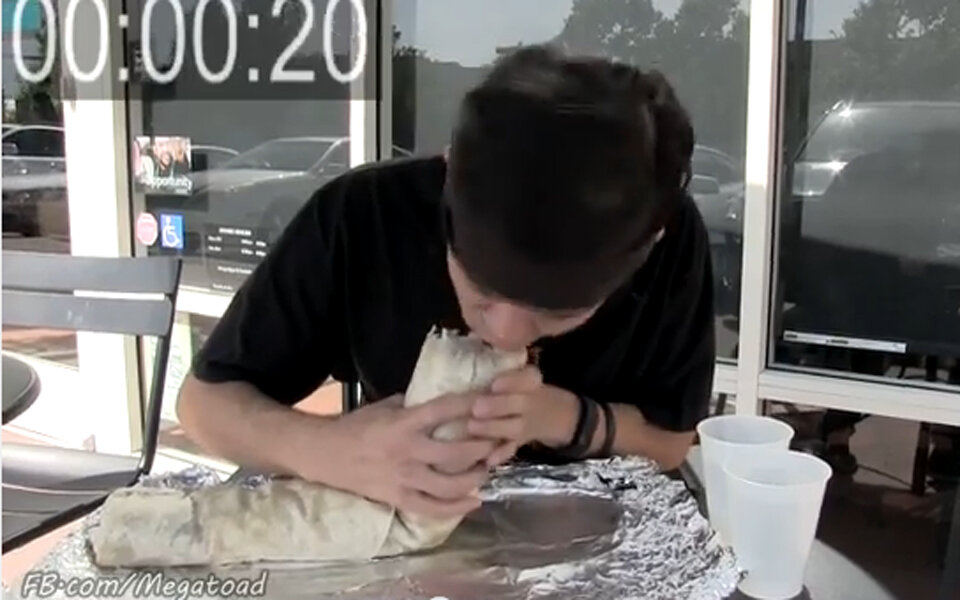 Dieser Mann isst den weltgrößten Burrito 