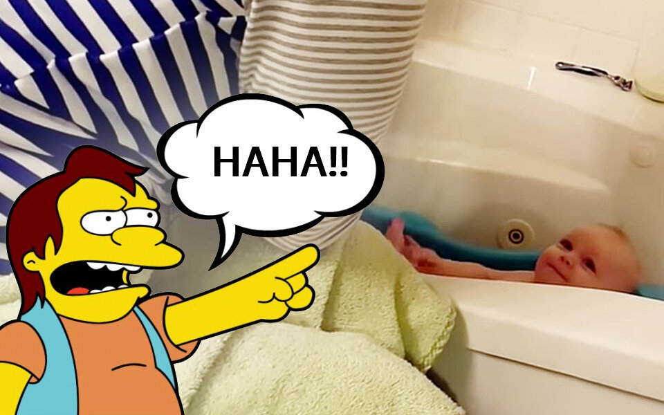 Simpsons-Baby lacht wie Nelson!