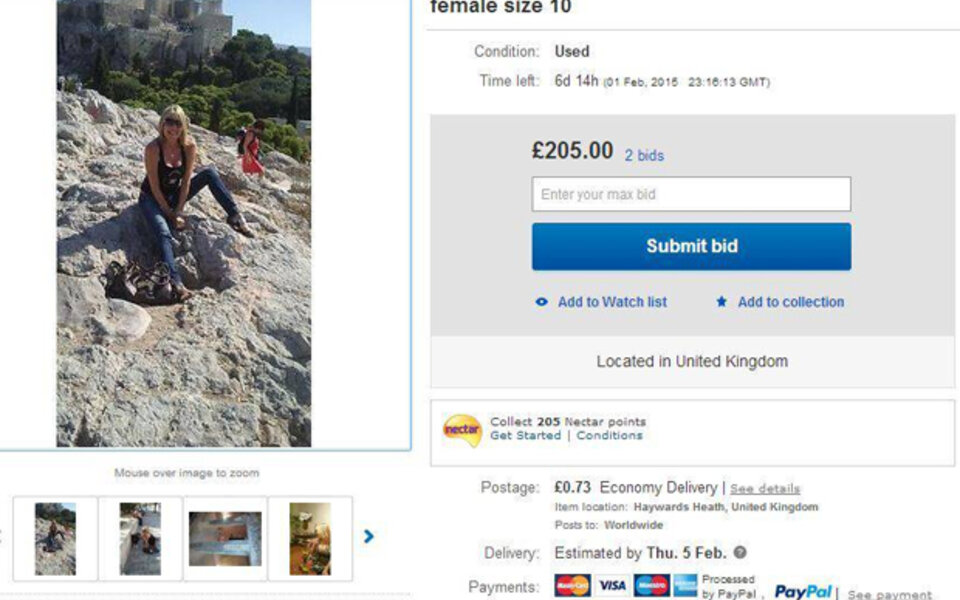 Irre eBay-Auktion: Frau verkauft sich selbst