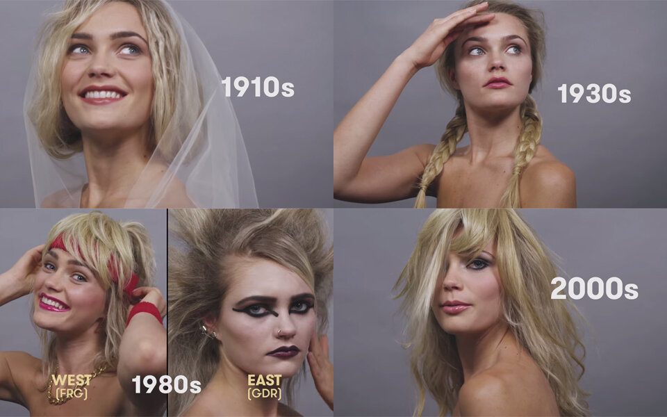 Model zeigt 100 Jahre deutsche Schönheit