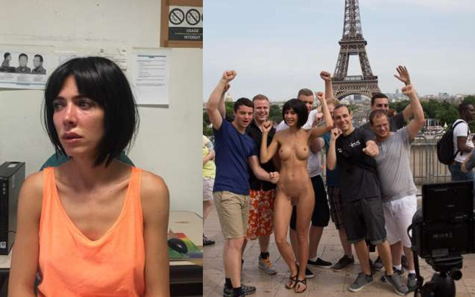 Nackt-Künstlerin vor dem Eiffelturm festgenommen