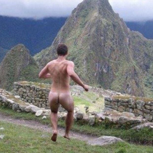 Nackt-Touristen in Peru