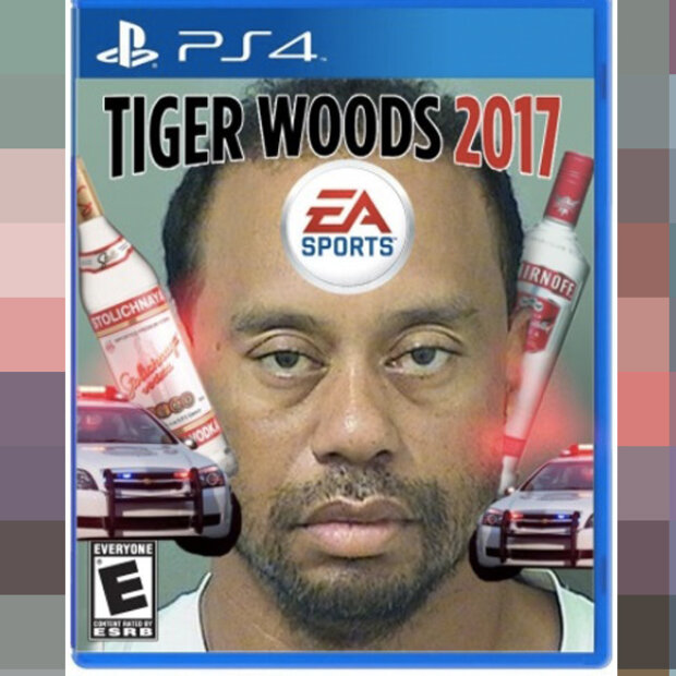 Die PS4-Version eines Tiger-Woods-Computerspiels.